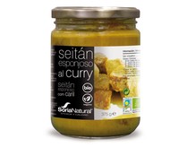 Seitán esponjoso al curry ecológico SORIA NATURAL 375 g.