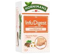 Infusión digestiva de manzanilla, menta poleo y anís verde HORNIMANS 20 uds.30 g.