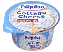 Copos de queso fresco Cottage con alto contenido en proteinas EXQUISA 200 g.