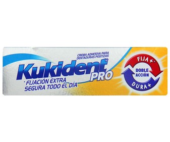 Crema adhesiva para prótesis dental, de doble acción KUKiDENT Pro Doble acción 40 g. Crema adhesiva para prótesis dental, de doble acción KUKiDENT Pro Doble acción 40 g.