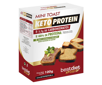 Mini tostas con extra de proteínas KETOPROTEIN 100 g. Mini tostas con extra de proteínas KETOPROTEIN 100 g.