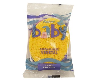 Esponja para bebé vegetal de fibra natural ALCAMPO BABY Esponja para bebé vegetal de fibra natural ALCAMPO BABY