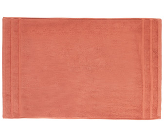 Alfombra de baño color naranja teja 100% algodón 1200g/m², 50x80cm ACTUEL. Alfombra de baño color naranja teja 100% algodón 1200g/m², 50x80cm ACTUEL.