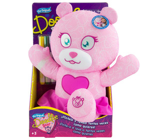 Peluche Doodle Bear, osito artístico para pintar, BIZAK Artist. Peluche Doodle Bear, osito artístico para pintar, BIZAK Artist.