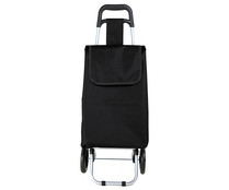 Carro de compra con 2 ruedas, color negro, 32 litros de capacidad, ACTUEL.