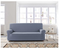 Funda elástica para sofá de 3 plazas, color celeste, ZEBRA.