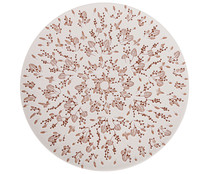 Plato llano de gres diseño ramas, 26cm. Gaia SANTA CLARA.