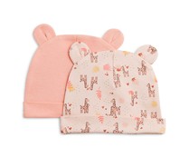 Lote de 2 gorros de algodón para bebé IN EXTENSO, talla única.