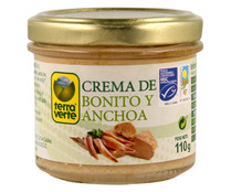 Crema de bonito con anchoa Ecológica MSC (Pesca sostenible certificada) TERRA VERTE 110 g.