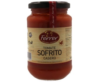 Sofrito de tomate frasco de 350 g.