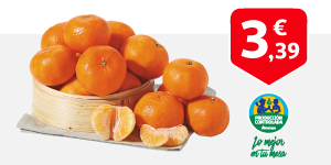 Mandarinas ALCAMPO PRODUCCIÓN CONTROLADA malla 1,5 kg.