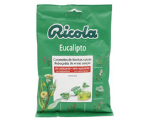 Caramelos eucalipto con hierbas suizas, sin azúcar, RICOLA 70 gr. 