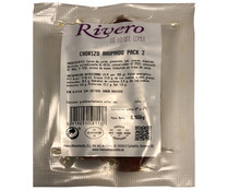 Chorizos ahumados, elaborados sin gluten y sin lactosa RIVERO 160 g.