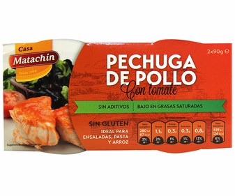 Pechuga de pollo lata de 116 gramos Pechuga de pollo lata de 116 gramos