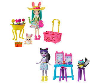 Conjunto de juego Bunny Blooms con muñeca Fluffy Bunn de 15 cm, figura de Mop y más de 11 accesorios, ENCHANTIMALS. Conjunto de juego Bunny Blooms con muñeca Fluffy Bunn de 15 cm, figura de Mop y más de 11 accesorios, ENCHANTIMALS.