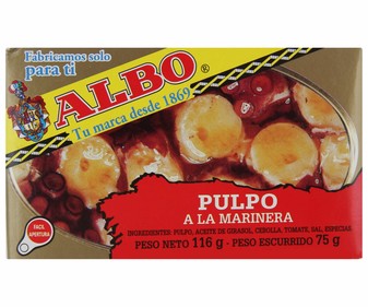 Pulpo a la marinera lata de 75 gramos Pulpo a la marinera lata de 75 gramos