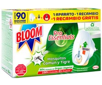 Insecticida enchufable eficaz voladores BLOOM PRO ESSENTIALS Aparato + 2 recambios