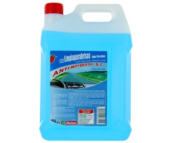 5 litros de líquido limpiaparabrisas con efecto anti-mosquitos y aroma a limón PRODUCTO ALCAMPO. 5 litros de líquido limpiaparabrisas con efecto anti-mosquitos y aroma a limón PRODUCTO ALCAMPO.