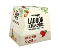 Sidra de manzana de origen Vasco LADRÓN DE MANZANAS 9 x 25 cl. - Alcampo