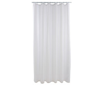 Cortina de baño de poliéster estampado topitos grises, 180x200cm. ACTUEL. Cortina de baño de poliéster estampado topitos grises, 180x200cm. ACTUEL.