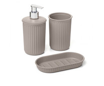 Pack de vaso con dosificador y jabonera, TATAY Baobab.