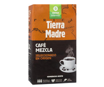 Café molido mezcla de tueste natural 50% y torrefacto 50% INTERMÓN OXFAM TIERRA MADRE 250 g.