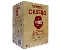 Vermut tradicional elaborado en Reus MIRO Bag in box 5 l.