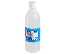 Alcohol de grado cosmético (96º) para la limpieza e higiene de la piel sana MPL 500 ml.