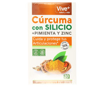 Cúrcuma con silicio VIVE + SALUD Y BELLEZA 30 cps.