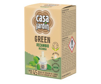 Insecticida recambio con citronela CASA JARDÍN GREEN 33 ml.