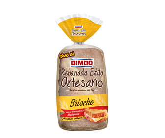 Pan brioche, rebanadas estilo artesanas, con suave sabor a mantequilla BIMBO 550 g. Pan brioche, rebanadas estilo artesanas, con suave sabor a mantequilla BIMBO 550 g.