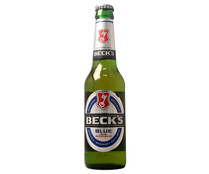 Cerveza sin alcohol BECK'S BLUE botella de 33 centilitros (tercio) - Alcampo