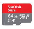Tarjeta de memoria SANDISK Ultra MicroSDXC 64GB, clase 10.