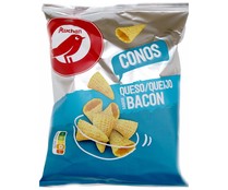 Conos de maíz con sabor bacon y queso PRODUCTO ALCAMPO 80 g.