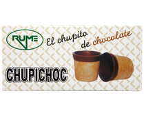 Vasitos de barquillo de chocolate para helados RUME 55 gr pack de 10 uds