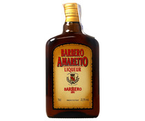 Licor de amaretto BARBERO botella de 70 cl.