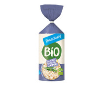 Tortitas de arroz con aceite esencial de romero ecológicas y sin gluten BICENTURY BIO 130 g.