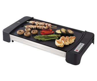 Plancha de asar JATA GR2600, 2600W, superficie 46x28cm, resistencia en “M”.