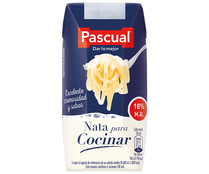 Nata líquida (18 % de materia grasa) para cocinar PASCUAL 200 ml.