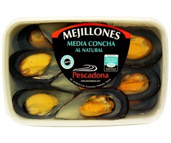 Mejillones al natural PESCADONA 500 g. Mejillones al natural PESCADONA 500 g.