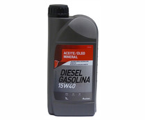 Aceite mineral para vehículos con motores de gasolina o diésel PRODUCTO ALCAMPO, 1 litro.