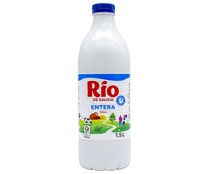 Leche entera de vaca, de origen gallego RÍO 1.5 l.