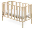 Cuna básica de madera de pino de 122x63x88,5cm INTERBABY.
