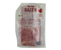 Bacon cocido cortado en lonchas, elaborado sin gluten y sin lactosa PRODUCTO ALCAMPO 200 g.
