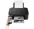 Impresora multifunción WiFi CANON Pixma TS3450 negra, imprime, copia y escanea, pantalla LCD.