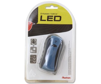 Linterna con 3 leds y dinamo Linterna con 3 leds y dinamo