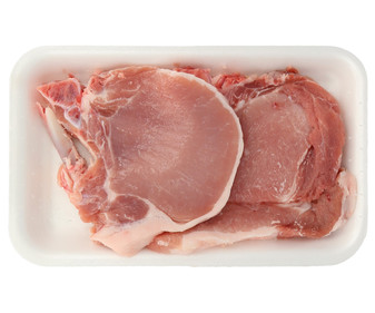 Chuletas de centro de cerdo blanco Chuletas de centro de cerdo blanco