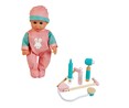 Muñeco bebé 30cm con accesorios médicos de madera, ONE TWO FUN ALCAMPO.
