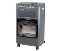 Estufa llama azul de gas butano o propano JOCEL JAG007353, potencia de calentamiento: 3500W, encendido automático, panel cerámico.