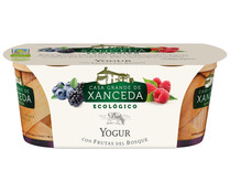 Yogur ecológico con frutos del bosque XANCEDA pack 2 uds x125 g